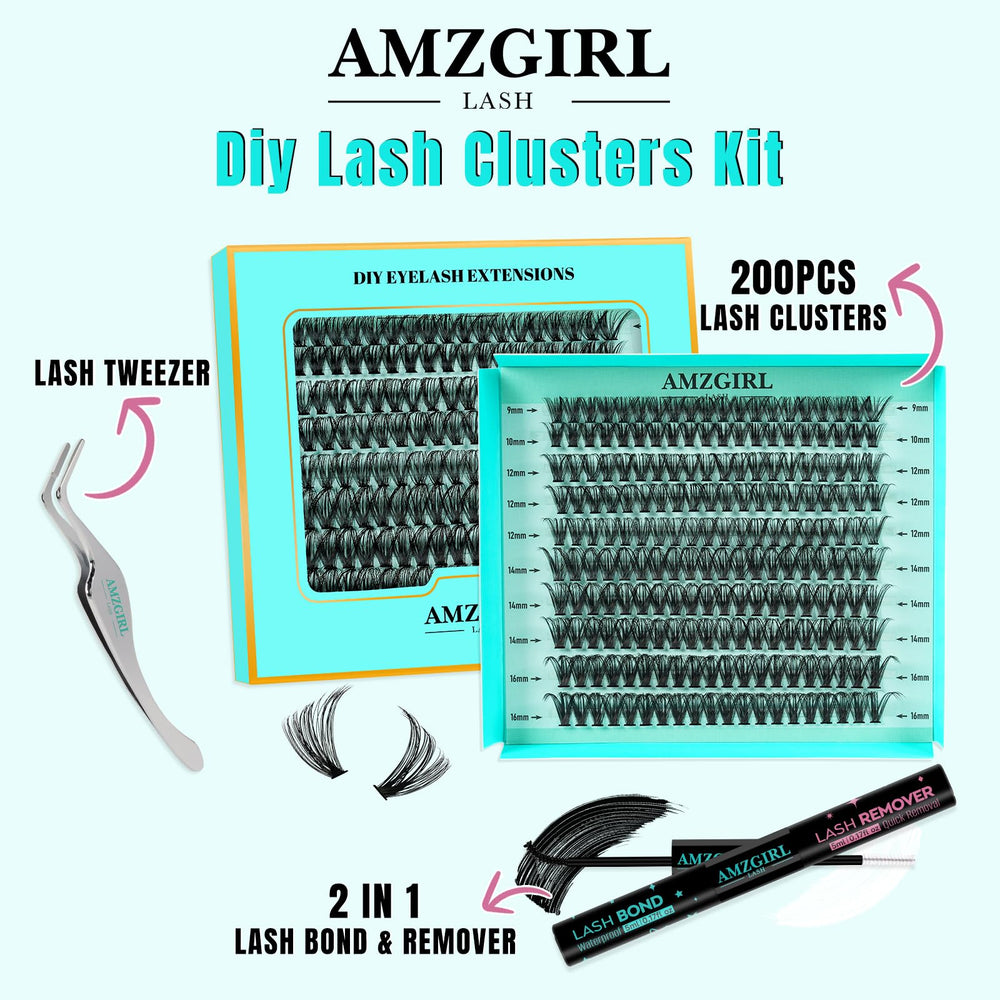 AMZGIRL LASH pince courbe pour une application précise.
