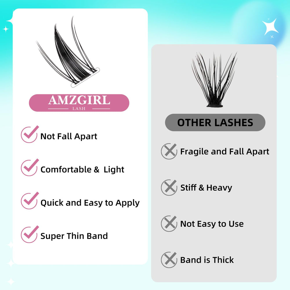 AMZGIRL LASH - pose rapide en 3 minutes pour un regard manga.