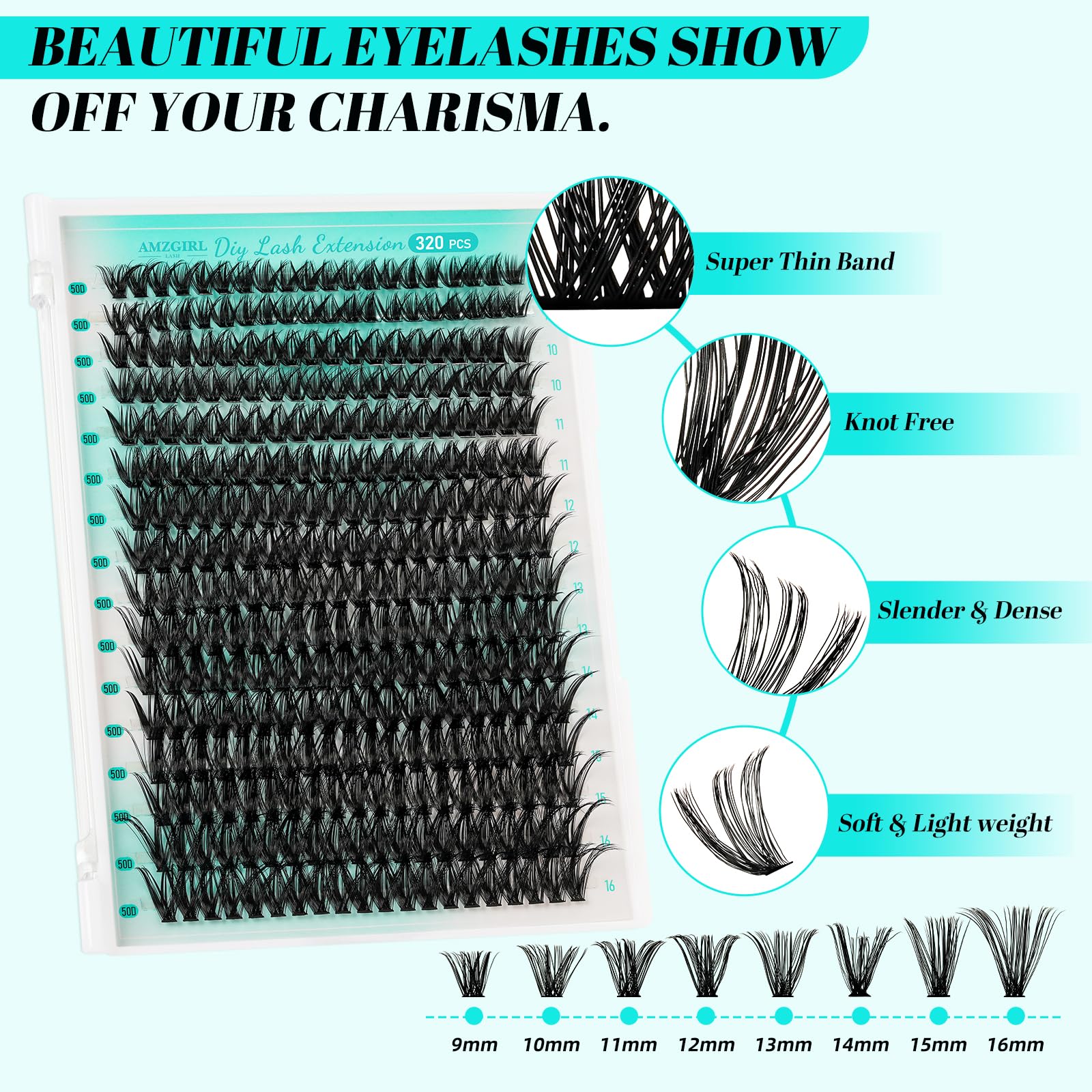 AMZGIRL LASH remover pour retrait en douceur des extensions.