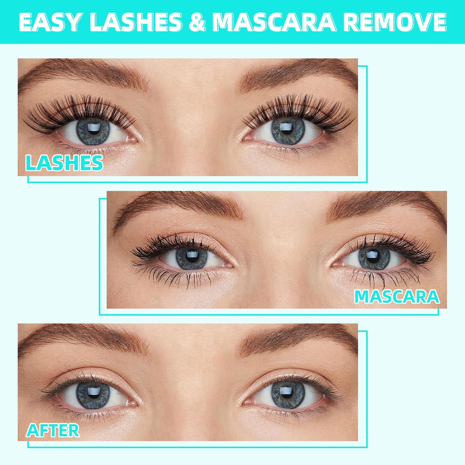 AMZGIRL LASH dissolvant: emballage compact facilite le rangement et le transport.
