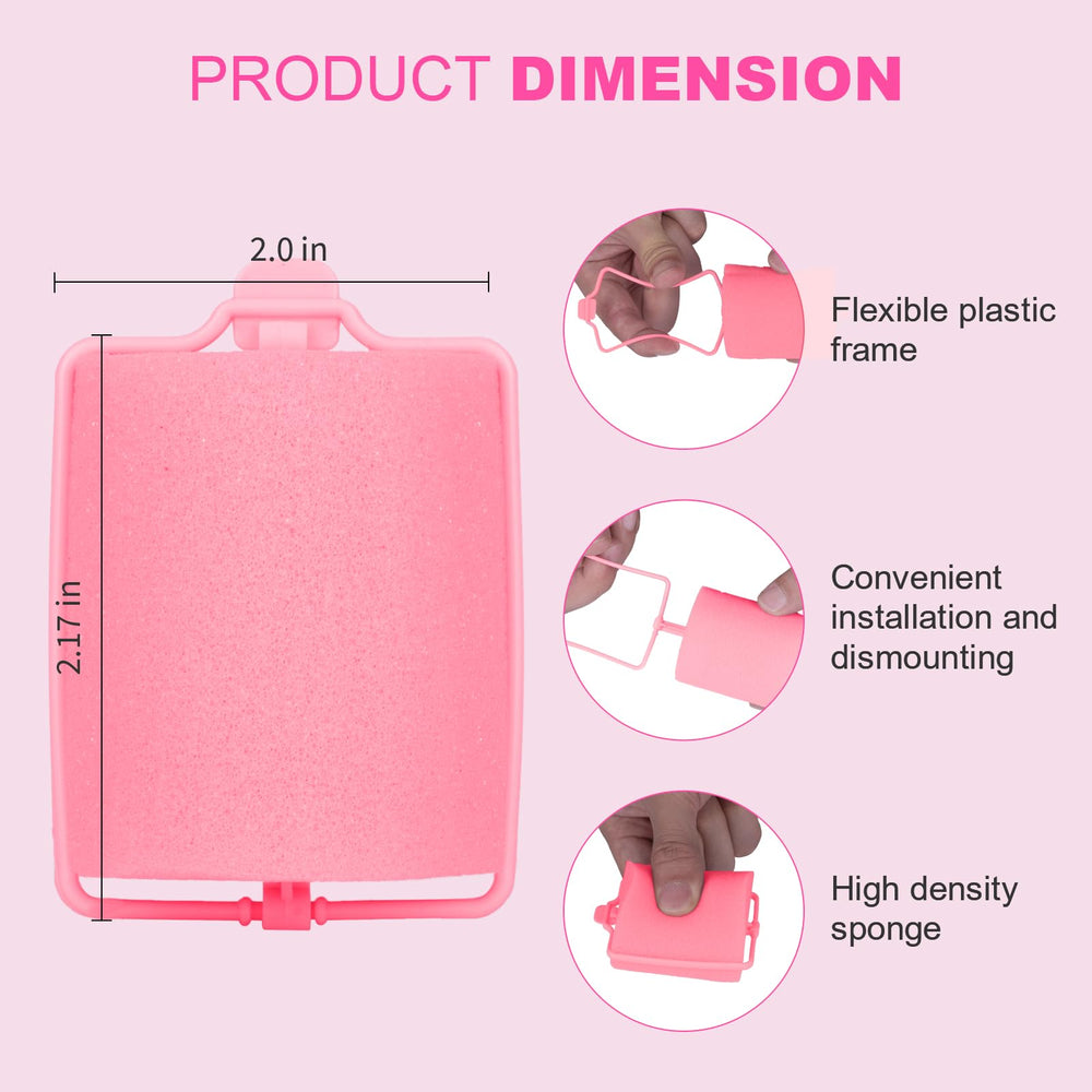 Amzpus rouleaux en mousse rose matériau doux et durable.