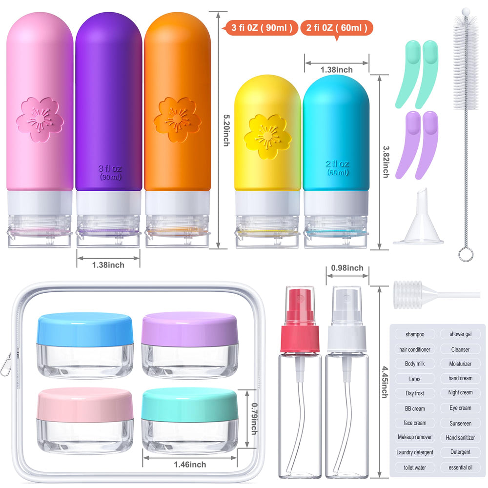 Flacons Amzrole 90 ml en silicone, idéal pour cabine