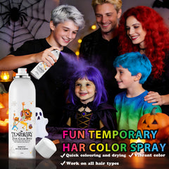 Amzsudy spray colorant cheveux blanc argent, déguisement et Halloween faciles à réaliser.