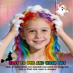 Amzsudy colorant cheveux violet—couleur vive idéale pour Halloween et cosplay.