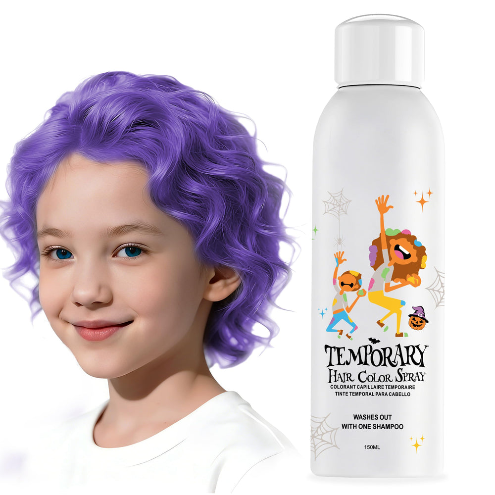 Amzsudy colorant cheveux violet—bouteille doseur pratique pour application précise.