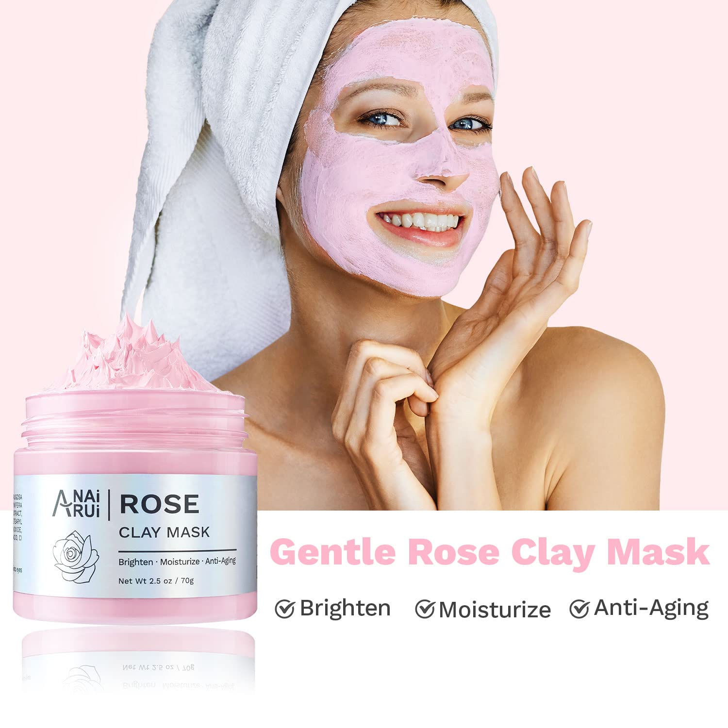 Applicateur-brosse ANAI RUI visage, application homogène et réduction du gaspillage.