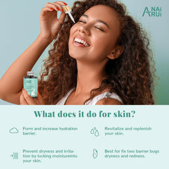ANAI RUI packaging with ceramide serum on vanity