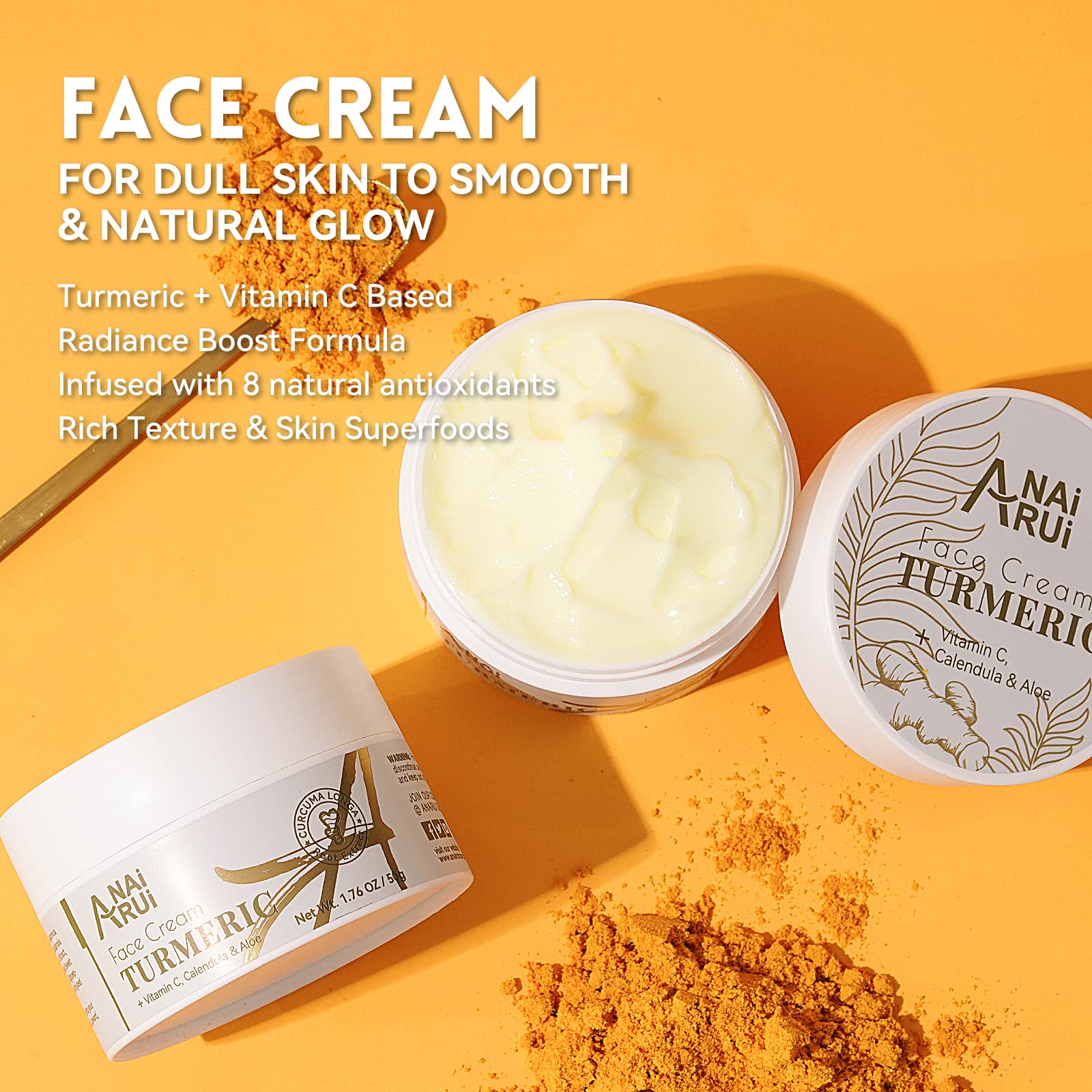ANAI RUI Crème Visage Antioxydant Naturel: protection contre les agressions quotidiennes.