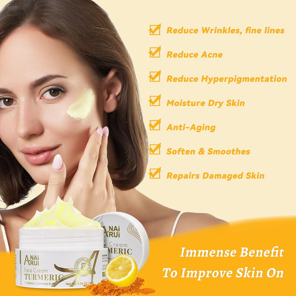 ANAI RUI Crème Visage Vitamine C: texture légère et revitalisante.