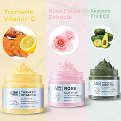 Masque argile rose ANAI RUI, hydratation douce et purification des pores.