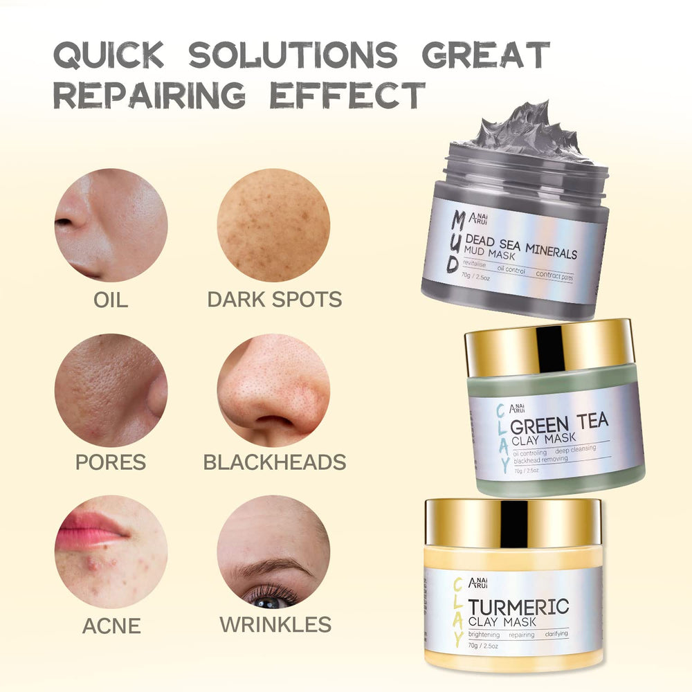Pot ANAI RUI 70 g masque d'argile, application facile