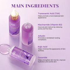 ANAI RUI TXA10 ingrédients avec niacinamide pour l'uniformité du teint.