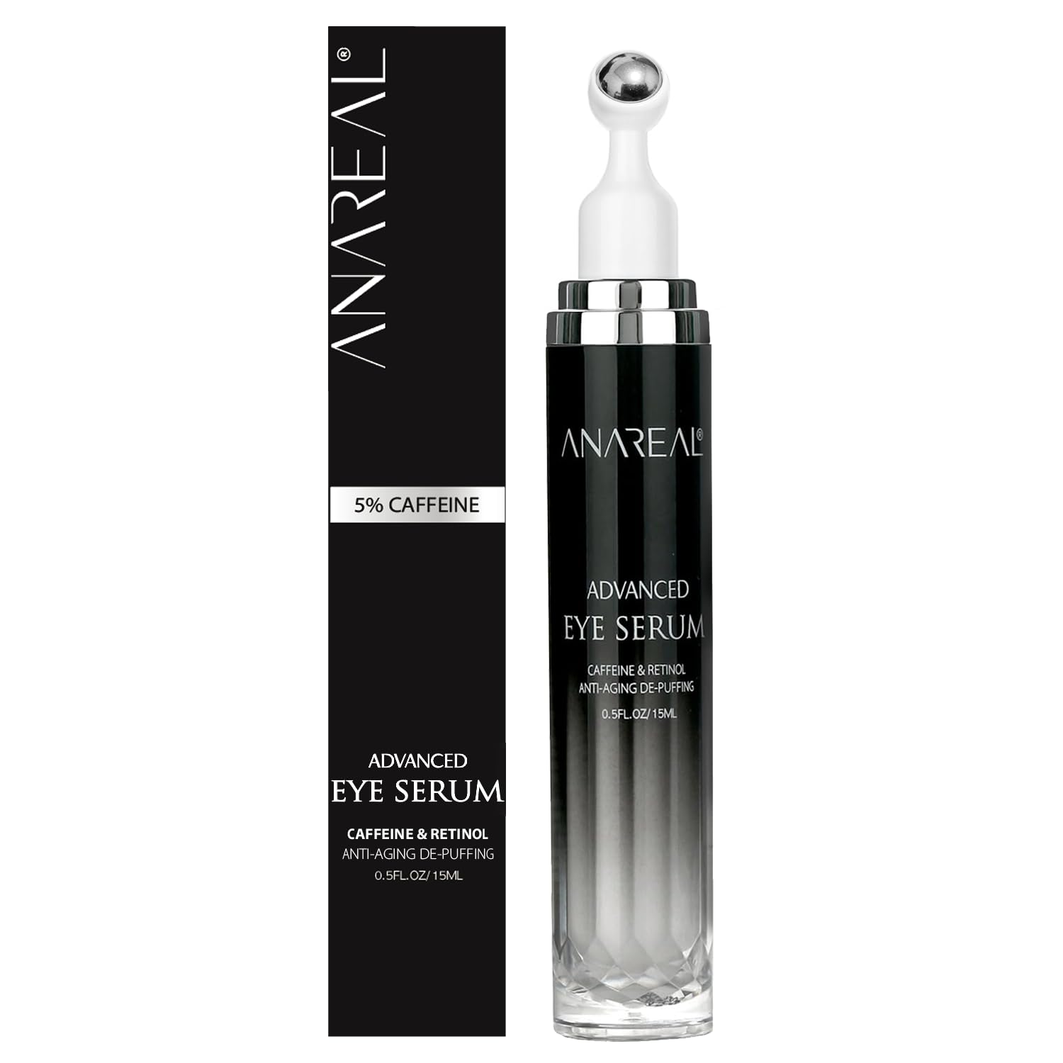 ANAREAL crème poches yeux homme; réduction visible des cernes et fatigue.