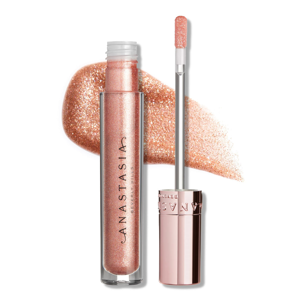 Brillant pour les lèvres Anastasia Beverly Hills Amber Sparkle, brillance lumineuse et légère.