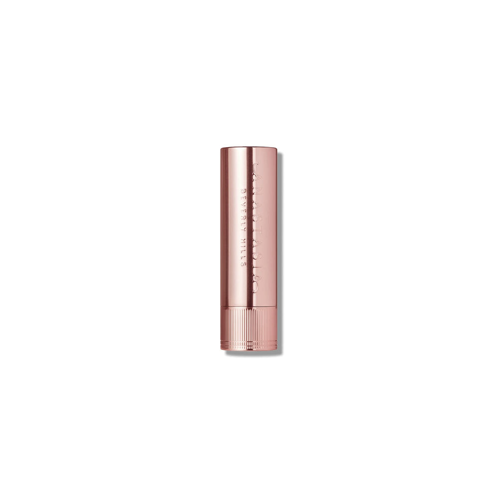 Échantillon Anastasia Beverly Hills teinte Blush Brown sur lèvres.