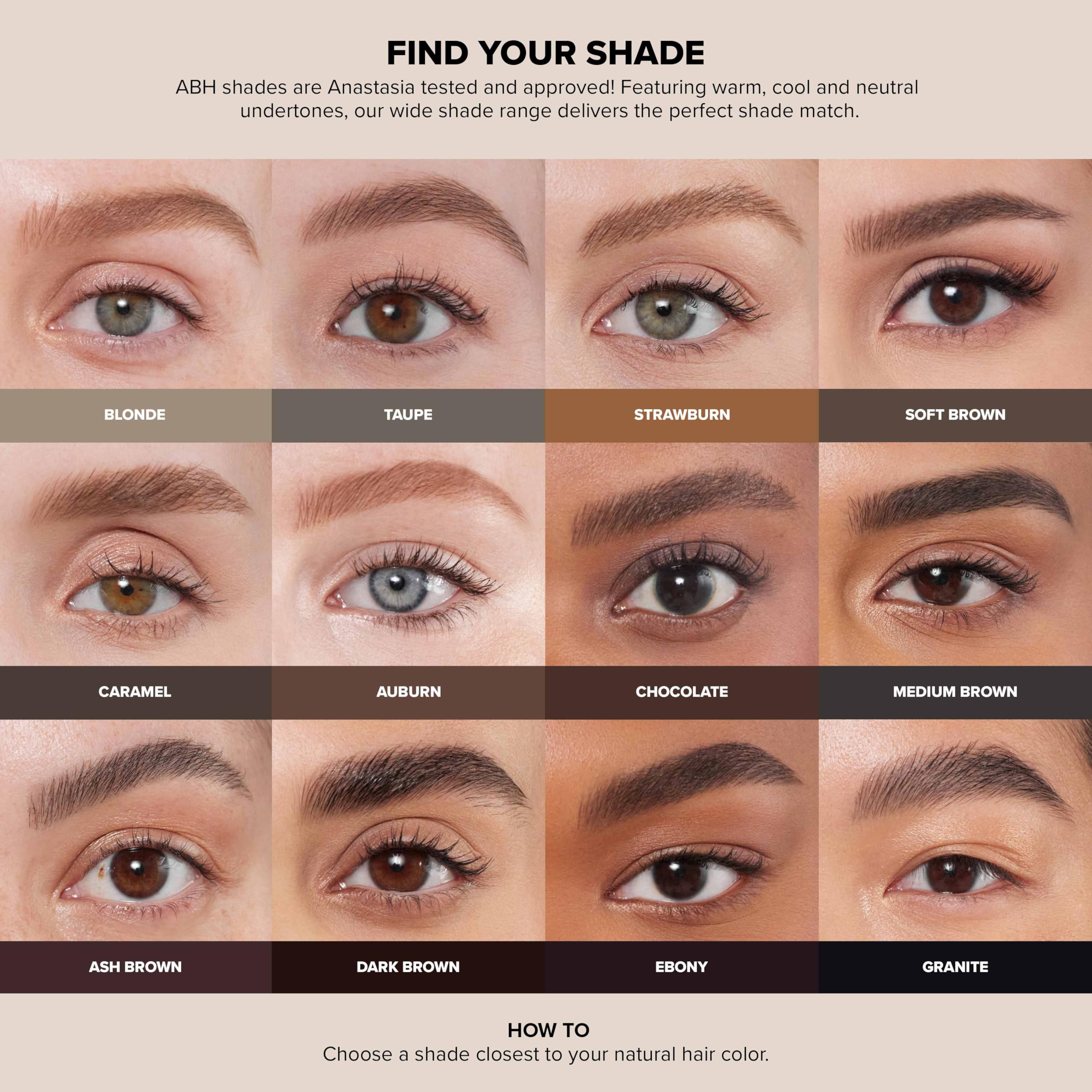 Anastasia Beverly Hills Perfect Brow Pencil Auburn, application facile chaque jour.