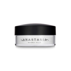 Anastasia Beverly Hills Poudre libre transparente dans son flacon, fixation légère.