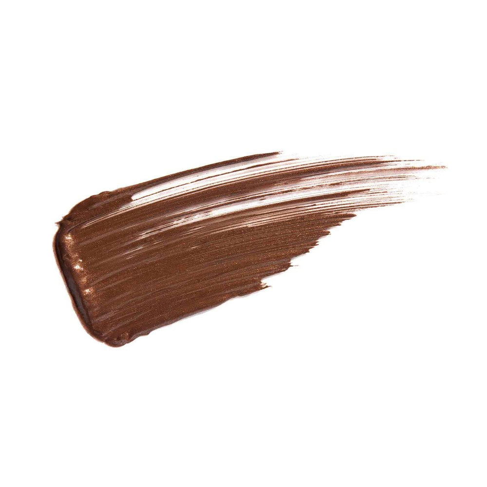 Échantillon de teintes Brun montrant l'effet naturel du gel teinté pour sourcils.