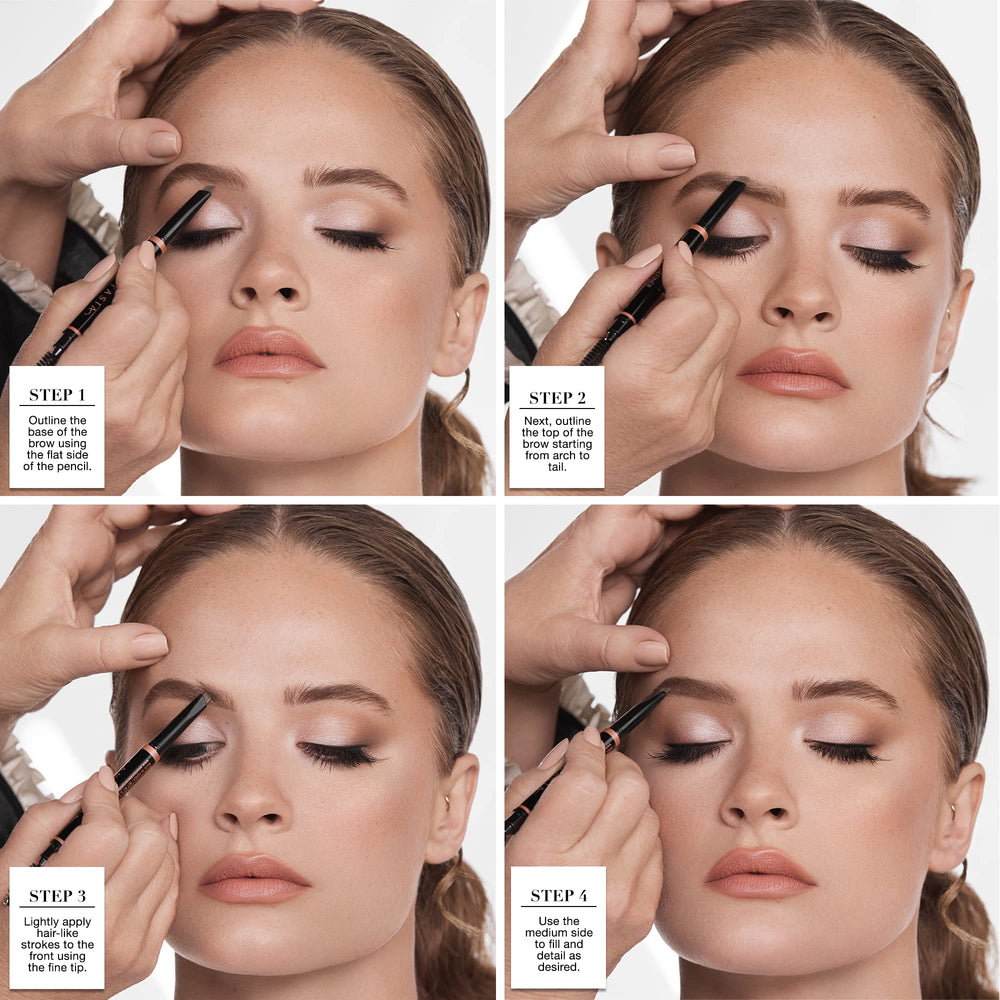 Anastasia Brow Definer Caramel : spoolie intégré pour brosser et fixer.