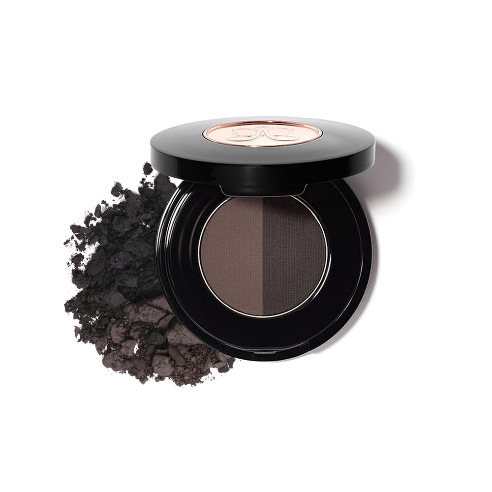Anastasia Beverly Hills Brow Powder Duo Granite, compacte ombrée pour sourcils naturels.
