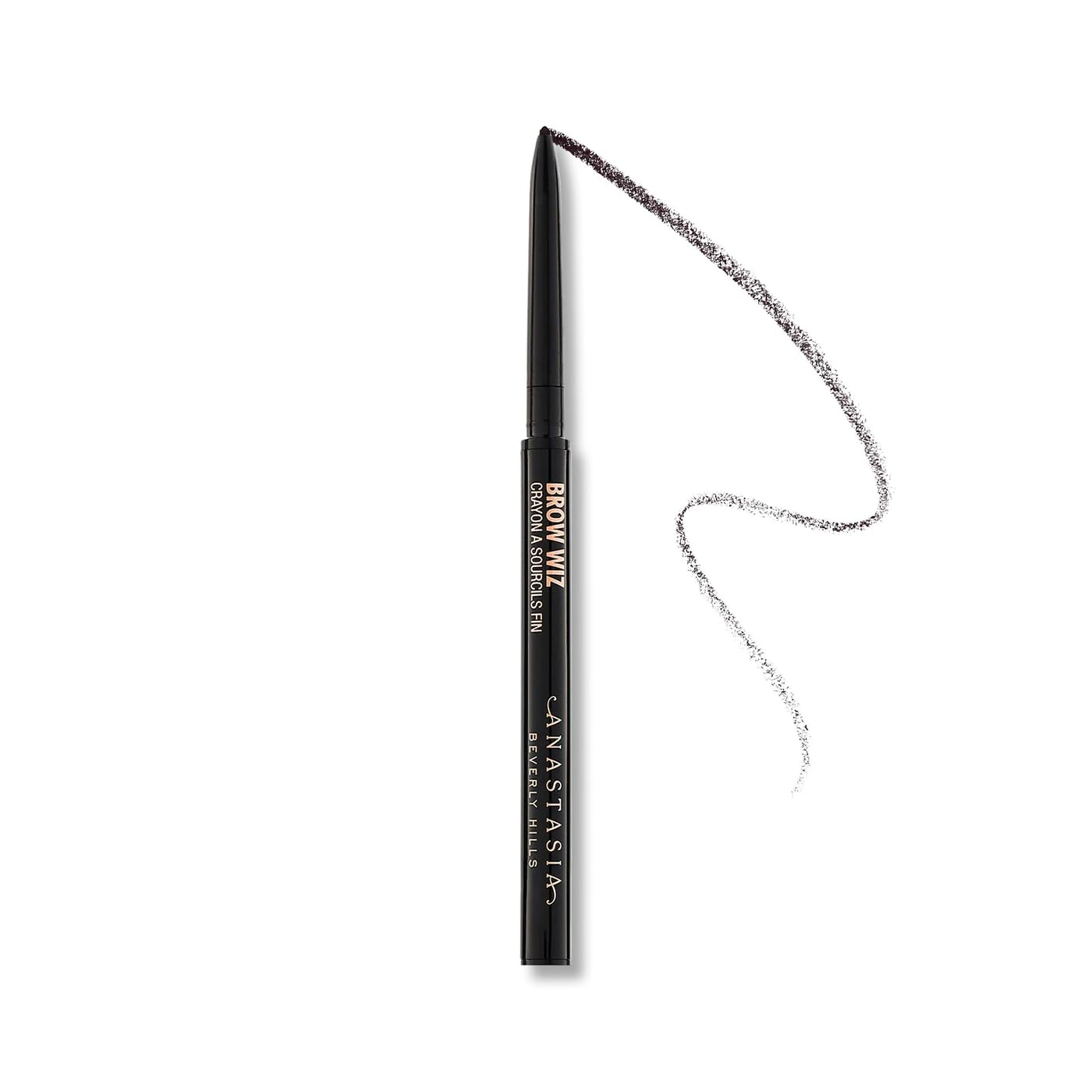 Anastasia Beverly Hills Brow Wiz Ebony, application sourcils précise et naturelle.
