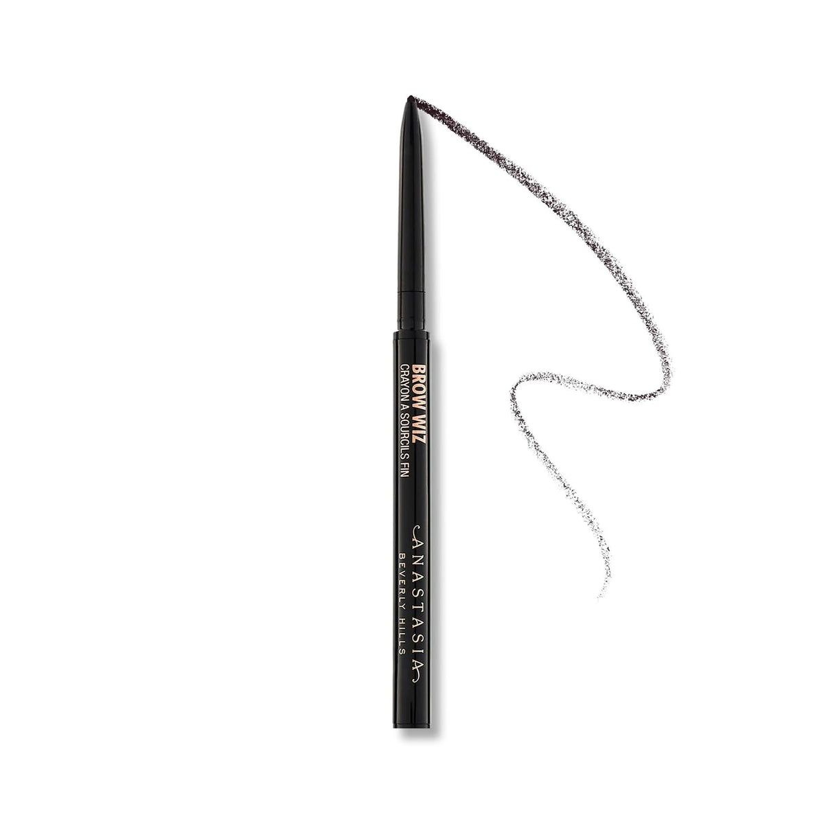 Anastasia Beverly Hills Brow Wiz Ebony, application sourcils précise et naturelle.