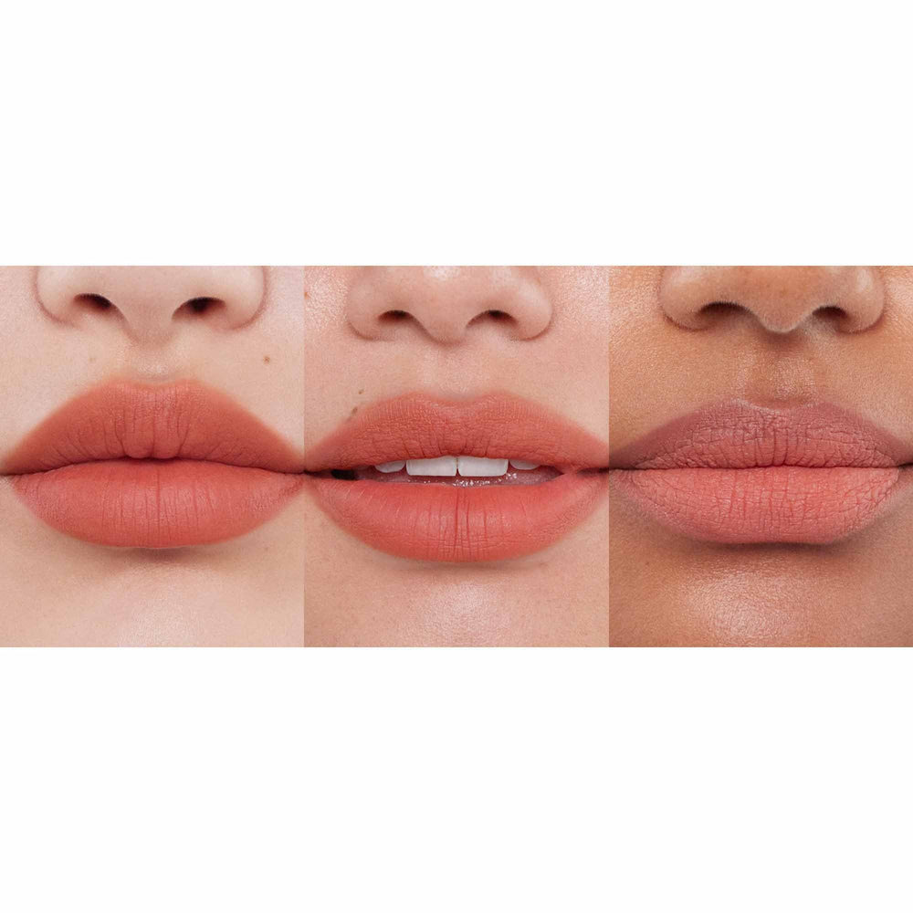 Anastasia Beverly Hills Lip Velvet Peach Amber, pigmentation intense pouvant sublimer un look nocturne ou de jour.