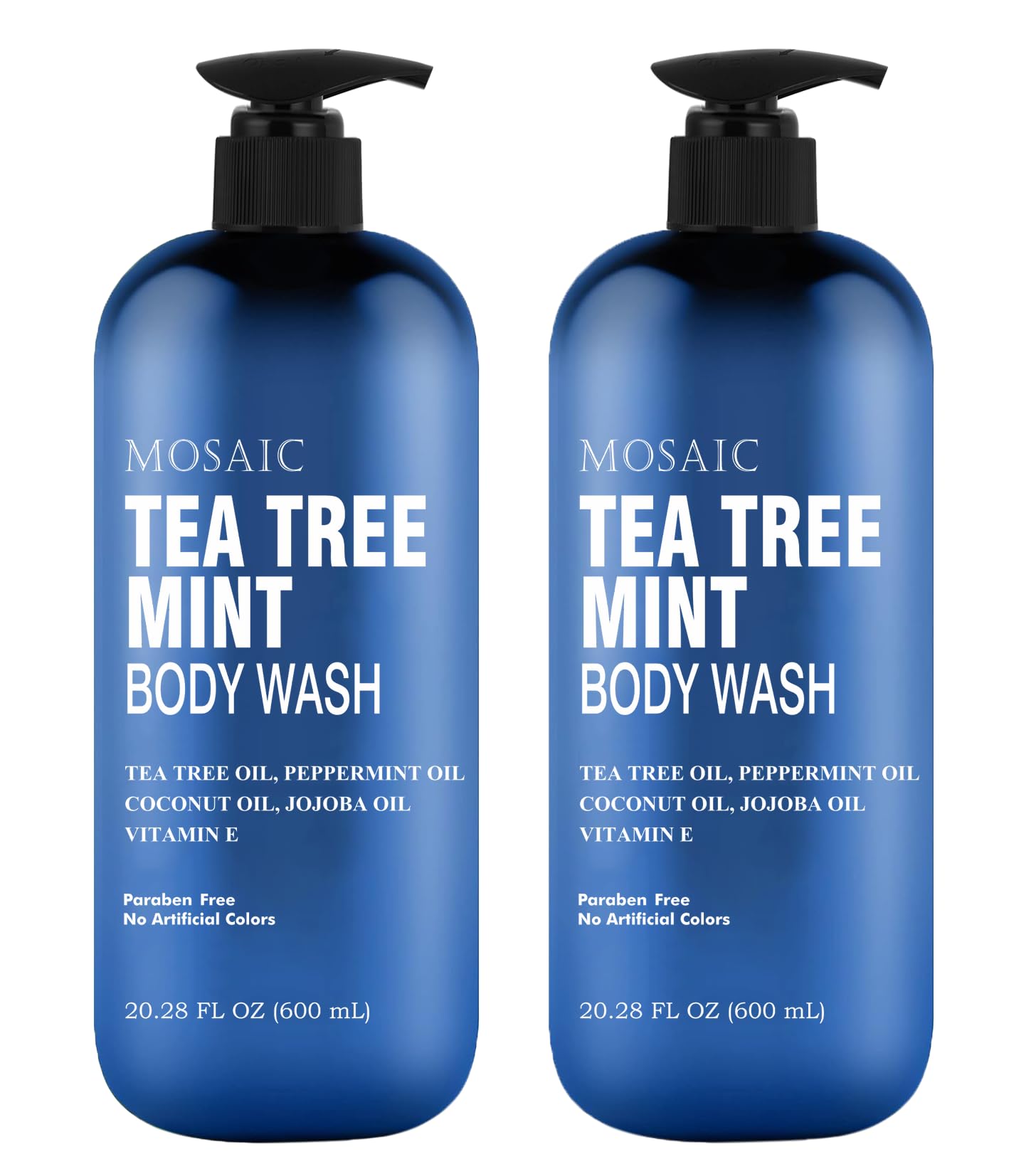 AnatoliaDaphne Bouteille-douche arbre-a-the menthe, format 2-pack pour une sensation fraîche durable.