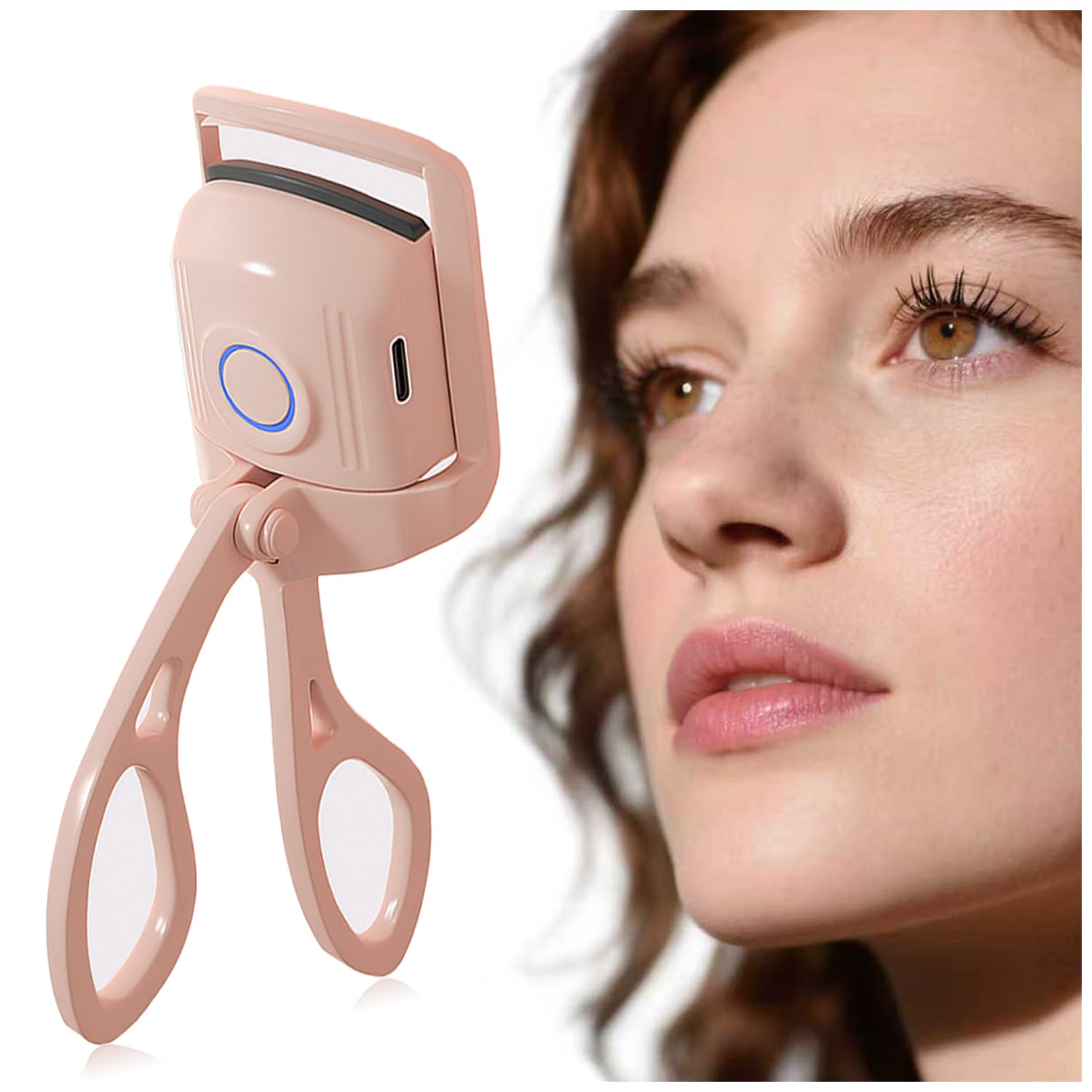 Anazzly recourbe-cils chauffant prechauffage rapide pour maquillage express.