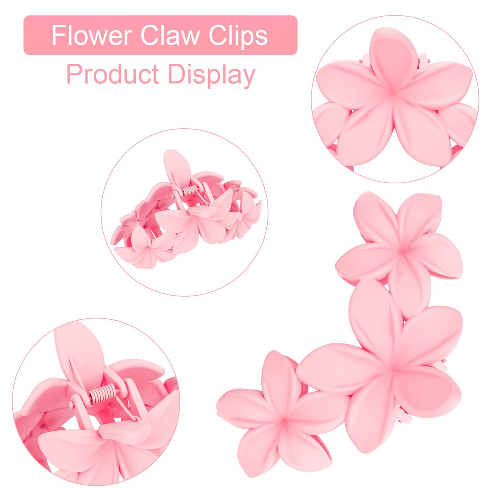 ANBALA broche fleur hawaïenne blanc‑rose dégradé – touche délicate