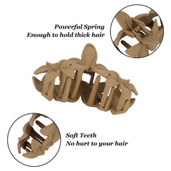 ANBALA pince-cheveux anti-glisse plumeria, maintien solide sans glisser.