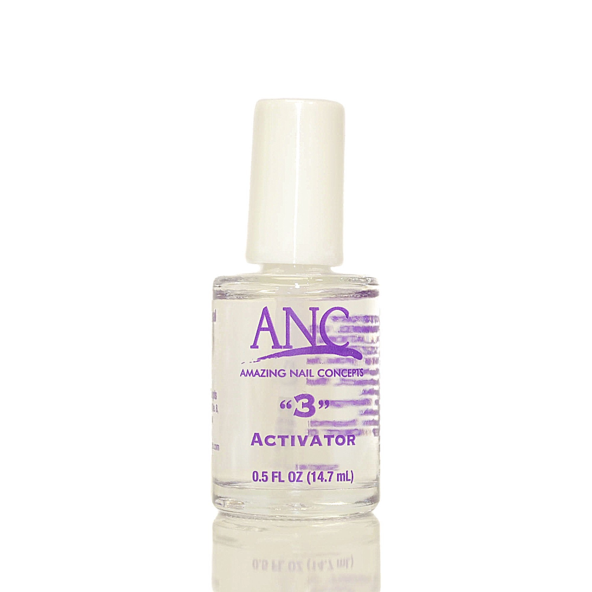 Bouteille d'activateur ANC pour système de poudre immersion, finition légère et durable.