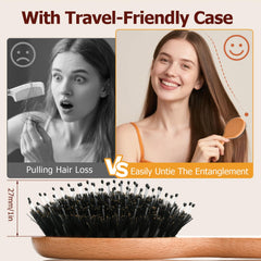 Ancable brosse-cheveux-sans-douleur-enfant: brins doux adaptés aux tout-petits.