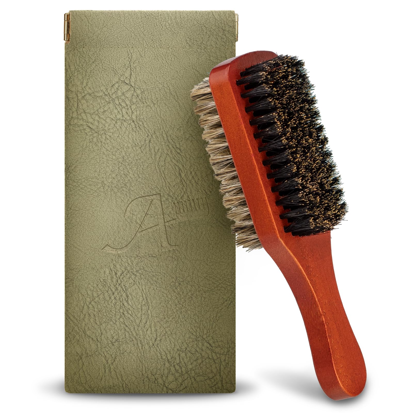 Brosse Ancable à poils de sanglier, face dure pour dompter les cheveux épais.