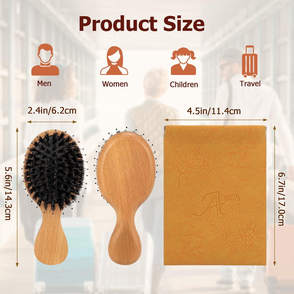 Brosse compacte et portable, parfaite pour sac à main ou sac de voyage