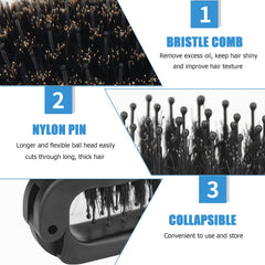 Brosse démêlante Ancable en nylon – démêle sans tirer.