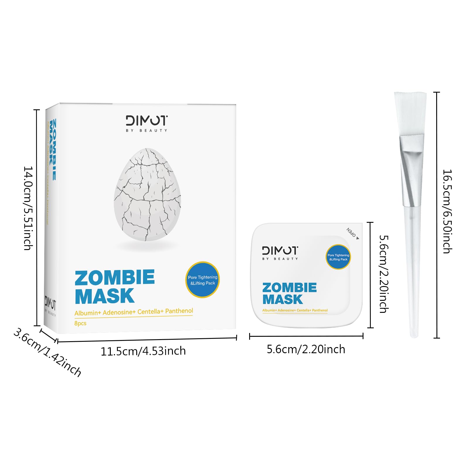 ANCAI Zombie Masque Rinçage Eau : rinçage facile et peau nette.
