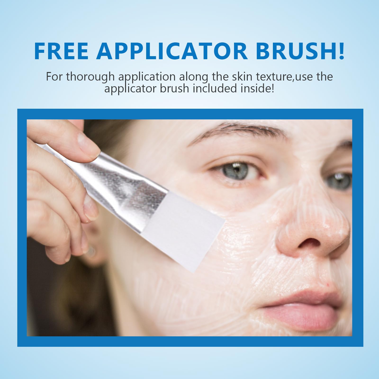 ANCAI Zombie Masque Visage Applicateur : pinceau dédié pour une application homogène.
