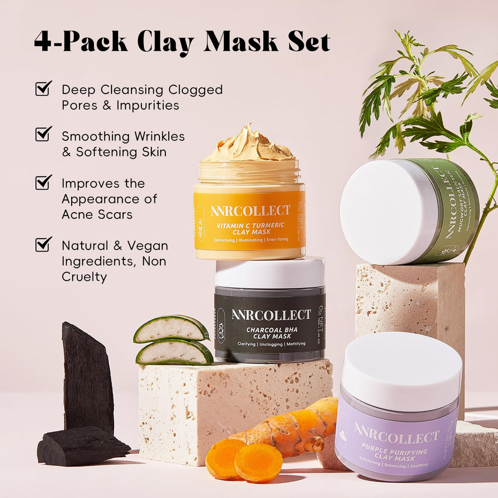 ANRCOLLECT masque charbon BHA argile: purification des impuretés et contrôle du sébum