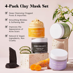 ANRCOLLECT masque charbon BHA argile: purification des impuretés et contrôle du sébum