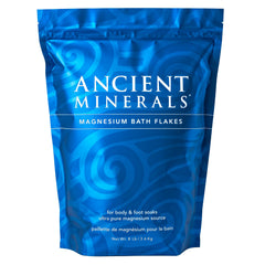 Ancient Minerals flocons de magnésium au bain pour une détente douce.