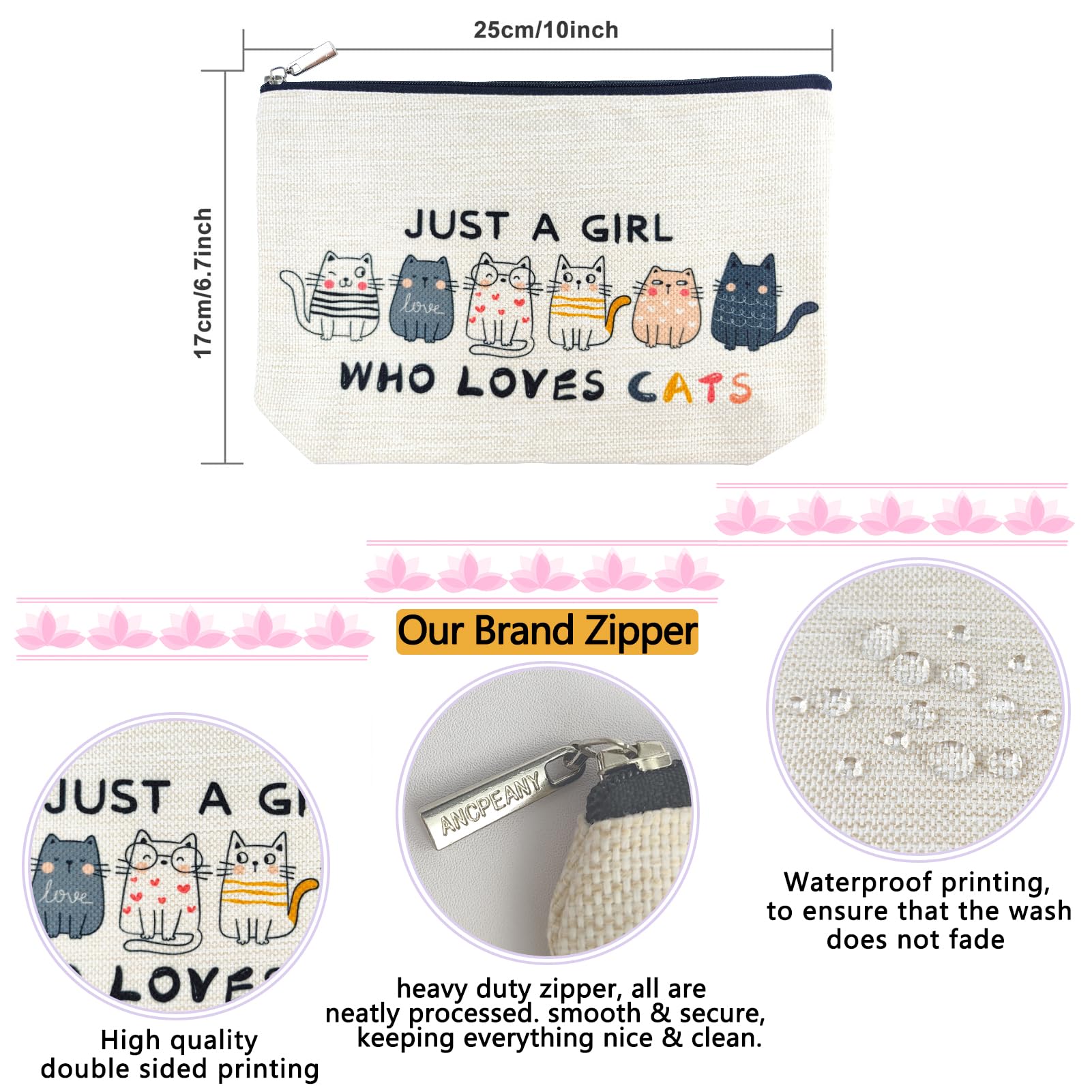 Etui maquillage ancpeany compact et élégant, idéal pour les voyages et le rangement.