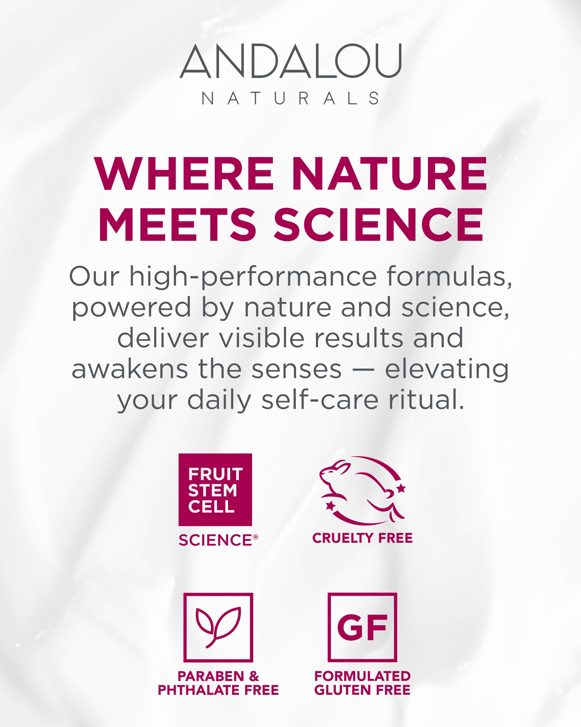 Andalou Naturals 1000 Roses – parfum naturel à la rose lors de l'application.