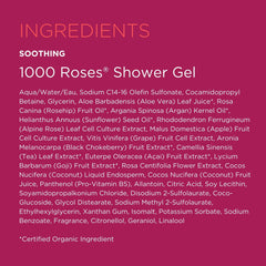 Texture mousse légère du gel douche Andalou Naturals 1000 Roses.