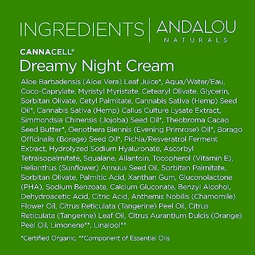 Cannacell Crème Nuit, éclat et protection pendant le sommeil