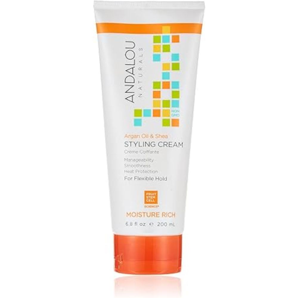 Andalou Naturals emballage clair affiche une formule compatible avec les couleurs.