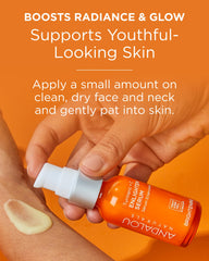 Andalou Naturals Turmeric + C Enlighten Serum: complexe fruit-stem-cell pour un éclat durable et sain.