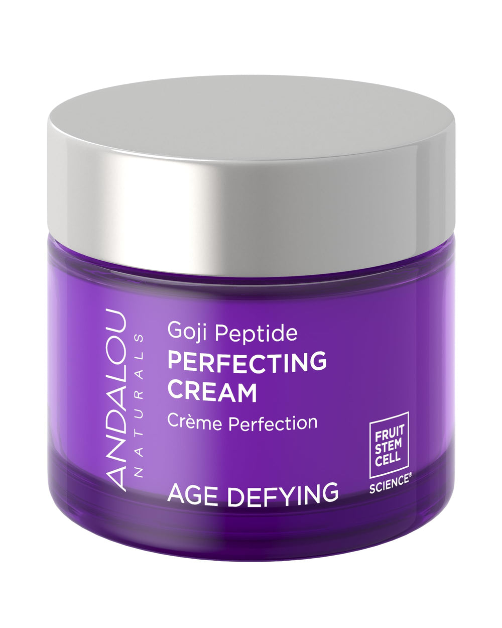 Andalou Naturals Goji Peptide crème visage dans un pot, hydratation douce et efficace