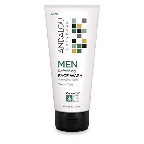 Andalou Naturals Men Refreshing Face Wash : étiquette détail et informations ingrédients naturels