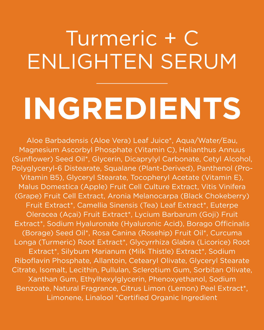 Andalou Naturals Turmeric + C Enlighten Serum: complément parfait d'une routine jour/nuit pour peau lumineuse.